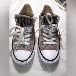 Converse Gray and White Low-Top Sneakers